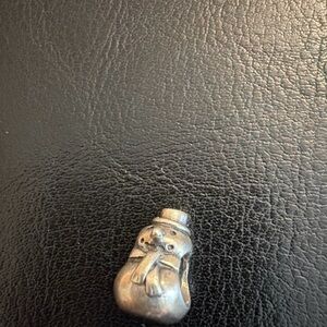 Pandora  Authentic Sterling Silver Snowman Bracelet Charm